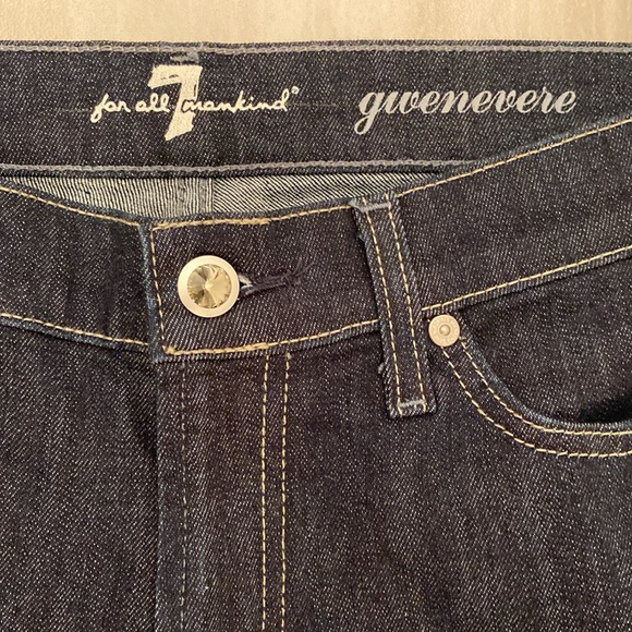 7 For All Mankind Gwenevere Skinny Ankle, Dark, Mexico, 29x29, NWT, $189 MSRP - Picture 8 of 12